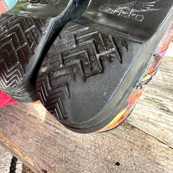 Dansko Fresco XP Floral Clogs Staples Sz 39 Professional Nurse Comfort Shoes - Picture 10 of 10